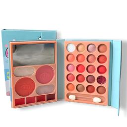 bajajbeautyshop Anylady All In One Makeup Book Kit Palette | 24 Eyeshadow, 2 Highlighter, 2 Blusher, 4 Lip Shades With Brush & Mirror. (C) image 1
