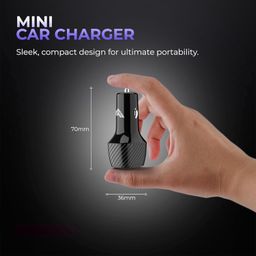 dr vaku DR VAKU® BROTVOLT 80W Car Charger Dual Port Output Fast Charging Type C PD 40W USB Car Mobile Charger Adapter for iPhone 16/15/14/13 All Series, Tablets, Laptop & Android Smartphones- Black image 4
