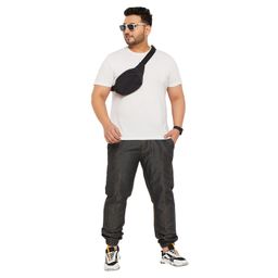 bigbanana Plus Size Men's Regular Fit Solid Trouser image 2