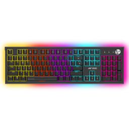 Ant Esports MK1850 Mechanical Wired Gaming Keyboard, Red Switch, Hot-Swap, RGB Backlit, 104 Keys, USB-C, PC, Black image 1