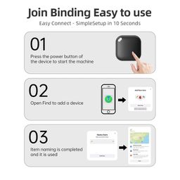 PEATOP Air Tags 2 Pack, Item Finders Tracker Work with Apple Find My APP (iOS Only), Smart Bluetooth Locator for Key, Bags, Luggage Suitcases, Wallets, Backpack, Replaceable Battery Tracker Tag Finder image 5