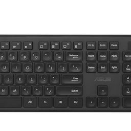 ASUS Wireless Keyboard and Mouse Set CW101, Upto 1000 Adjustable DPI,2.4 GHz Nano Receiver, Gaming-Grade, Laser-Engraved keycaps, Near-Silent Operation, Compact & Light Weight Design (Black) image 1