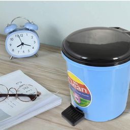 Kuber Industries Table Top Desk Garbage Dustbin Trash for Office Home Work Place,2 LTR(Blue) image 3
