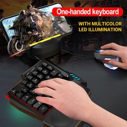 Ant Esports MK1001 One Handed Gaming Keyboard RGB Backlit 35 Keys Portable Mini Gaming Keypad Ergonomic Game Controller for PC Gamer image 3