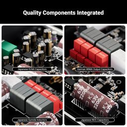 Fosi Audio V3 Stereo Power Amplifier Home Audio 300 Watts x2 TPA3255 Class D Mini Speaker Amp 2 Channel Audio Component Amplifier for Passive Bookshelf Tower Speakers for Desktop Home Theater image 4