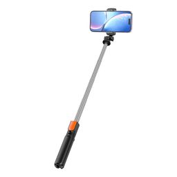 amazon basics Bluetooth-Enabled Extendable Selfie Stick/Tripod with Wireless Remote, 360-Degree Adjustable, Compatible with iPhone and Android Smart Phones (Black) image 2