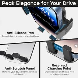 ssvcaar Mobile Holder for Car, Car Mobile Holder with 360° Rotation, Air Vent Compatible, Secure Phone Mount for iPhone, Samsung, OnePlus & More. image 5