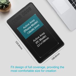 Huion Inspiroy H950P Graphics Drawing Tablet 8.7x5.4 inch with Tilt Feature Battery-Free Pen 8192 Pen Pressure and 8 User-Defined Shortcuts,Compatible with Mac, Linux(Ubuntu), Windows PC, and Android image 2