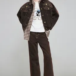 H&M Women Motif-Detail Twill Trousers-image-70