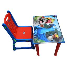Babyjoys Learning Table & Chair Set - Red  Blue-picture-15