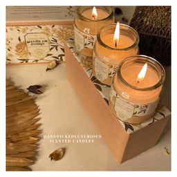 House of Aroma Scented Candle Gift Set, 3 Jar Candles-26