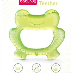 Babyhug Water Filled Frog Shape Teether -Green-26