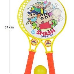 Asian  Shinchan Smash Racquet Set -  Red And Yellow-17