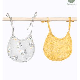 Cocoon Care Unisex Bamboo Terry Muslin Bib Multicolour Double sided (Pack of 2) up to 2 Years-image-34
