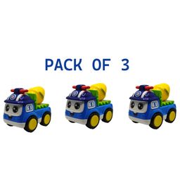 NEGOCIO Unbreakable Friction Powered Cartoon Engineered Construction Truck Toys PACK OF 3 - COLOR MAY VARY-picture-45