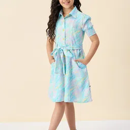 StyloBug Print A-Line Dress-11