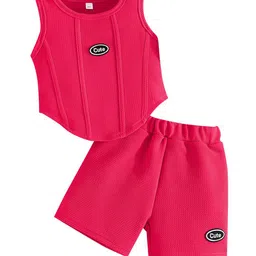 StyleCast x Revolte Girls Round Neck Sleeveless Top With Shorts-35