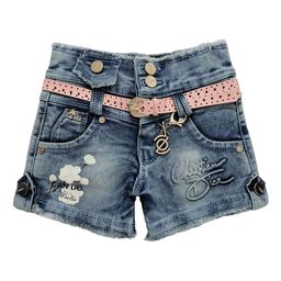BAESD Girls Washed Slim Fit High-Rise Denim Denim Shorts Technology-image-40