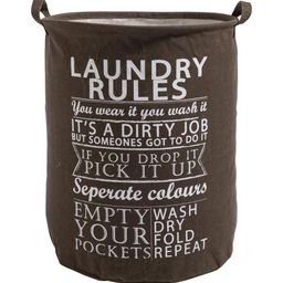 HOKIPO Brown & White Printed Foldable Laundry Bag - 63 L-5