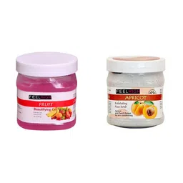 FEELHIGH Set Of 2 Fruit Gel And Apricot Scrub - 500gm + 500gm-92