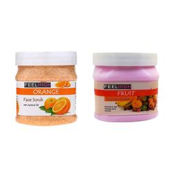 FEELHIGH Set of Orange Scrub & Fruit Cream 500ml each-10