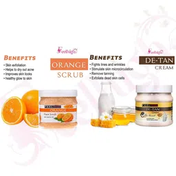 FEELHIGH Set of 2 Orange Scrub & De Tan Cream image 2