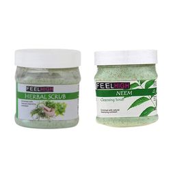FEELHIGH Set Of 2 Neem Cleansing & Herbal Face Scrubs - 500 ml Each-0