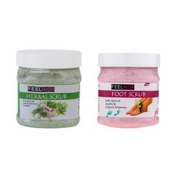 FEELHIGH Set Of 2 Herbal Scrub & Foot Scrub 500ml Each-54