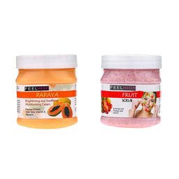 FEELHIGH Set Of 2 Papaya Cream & Fruit Scrub 500ml Each-29