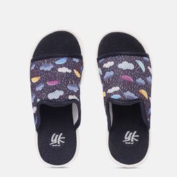 YK Boys Navy Blue Conversational Print Sliders-image-21