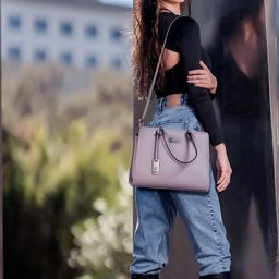 Exotic Structured Handheld Bag with Tasselled image 5