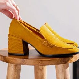 Saint G Women's Amelia Yellow Loafers-image-35