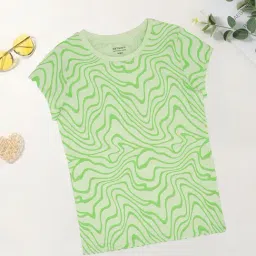 Pantaloons Junior Girls Green T-Shirt-picture-36
