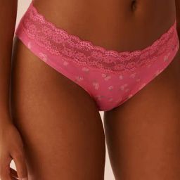 La Vie En Rose Pink Band Det Printed Cheeky Panty-image-37