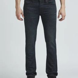 Pepe Jeans Dark Blue Cotton Slim Fit Printed Jeans-image-86