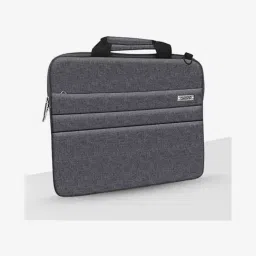 Gripp Lecon Ultra Slim 13.3 Inch Macbook Sleeve Pu Leather Laptop Messenger Bag (Grey)-11