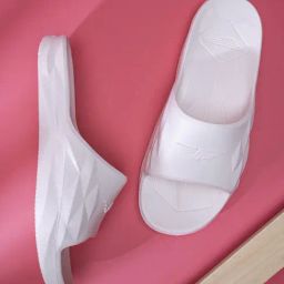 Red Tape Men's White Slides-image-65