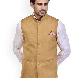 Seetoo Woven Design Nehru Jackets-picture-55