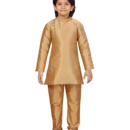 Little Mafia By Aarika Kids Fawn Printed Kurta Set-image-87
