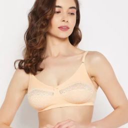 Clovia Beige Full Coverage Non-Wired Everyday Bra-image-36