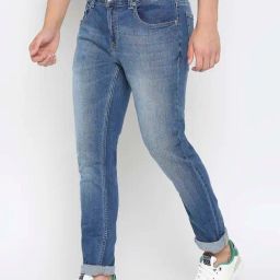 Spykar Medium Blue Super Slim Fit Low Rise Jeans-image-53