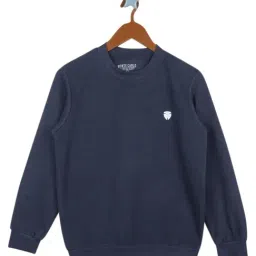 Monte Carlo Kids Navy Solid Full Sleeves Sweatshirt-image-43