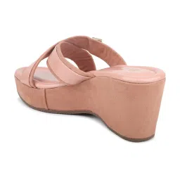 Inc.5 Women's Peach Cross Strap Wedges image 5