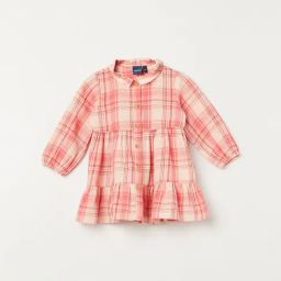 Juniors by Lifestyle Girls Multicolored Cotton Checks Dress-picture-41