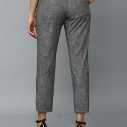 Allen Solly Grey Self Pattern Trousers image 2