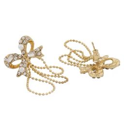 Joker & WItch Gold and Silver Drop Karolina Bow Style Drop Earring image 5