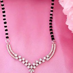 Zavya 925 Silver Elegant Dual Plated Mangalsutra For Women-image-97
