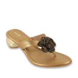 Mochi Women Antique Gold Thongs-image-96