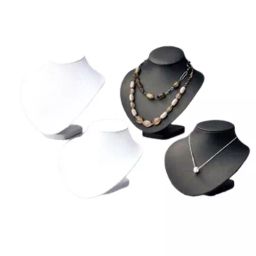AS ONE Synthetic Leather Necklace Stand W18.6×D18.4×H14.5 cm Size Wooden Synthetic Leather Black, 61-152-3-2-image-74