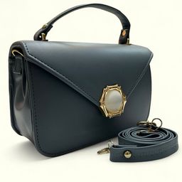 SKORPIO Textured PU Structured Satchel with Tasselled image 5